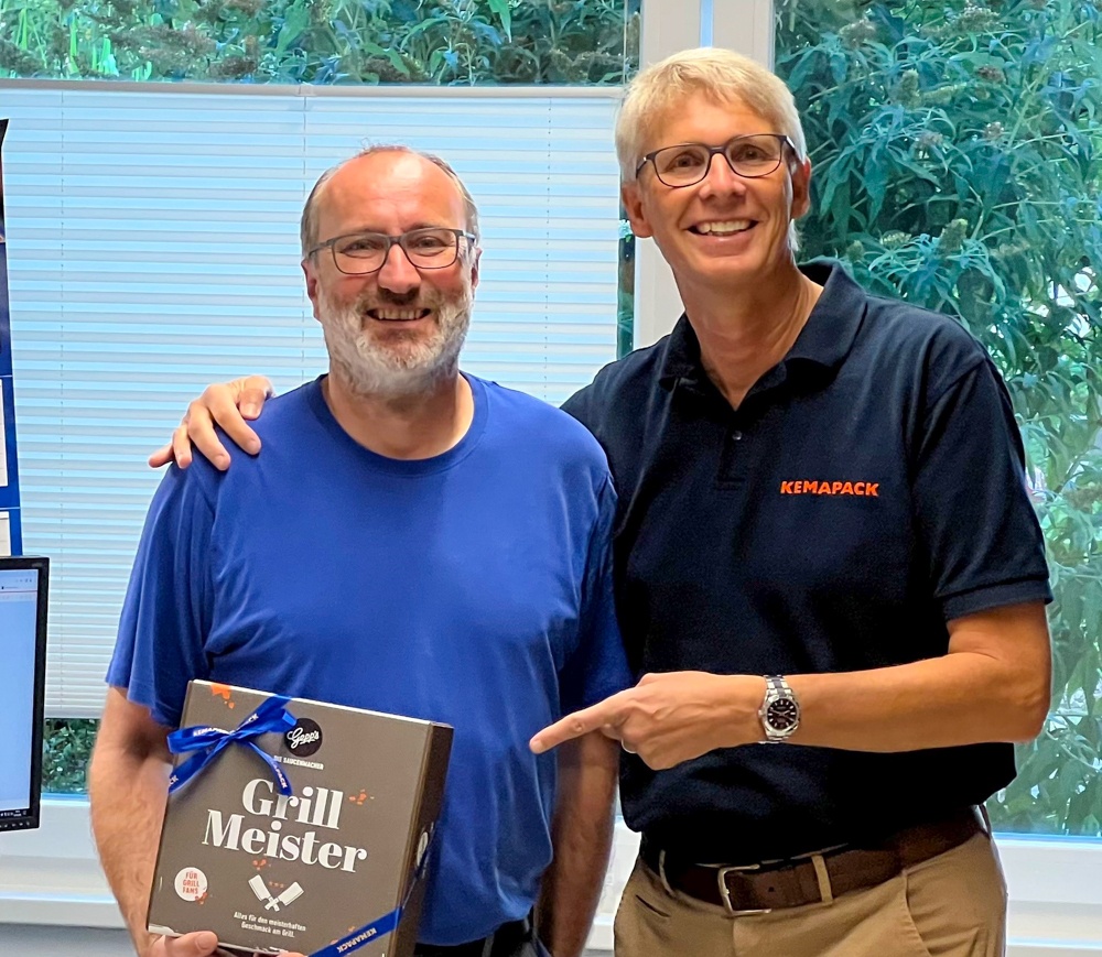 Klaus der Grillmeister: 15 Jahre bei Kemapack.