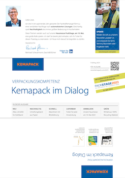 Kemapack Dialog - Ausgabe Frühling 2023