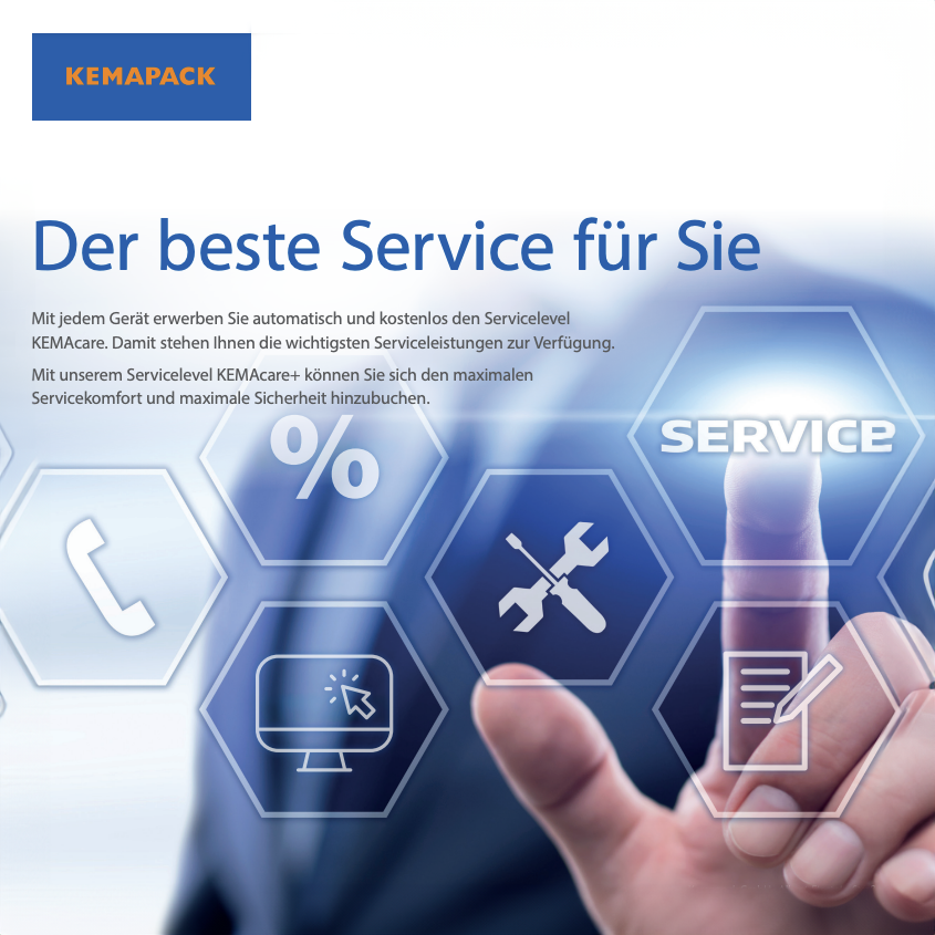 KEMAcare+. Der beste Service für unsere Kunden.
