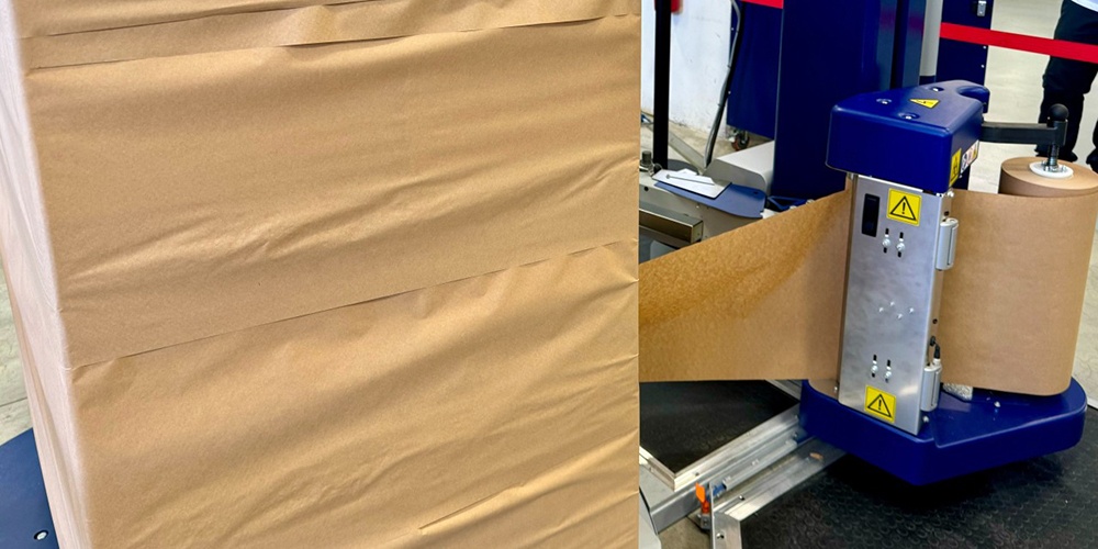 Palettenwickeln mit Folie oder Papier?