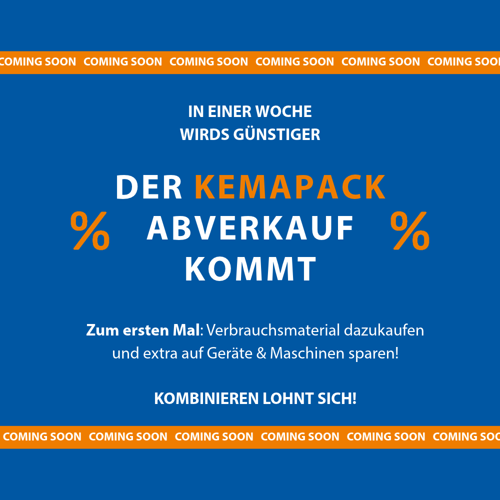Kemapack Abverkauf 2026: Am 3. November geht es los! 