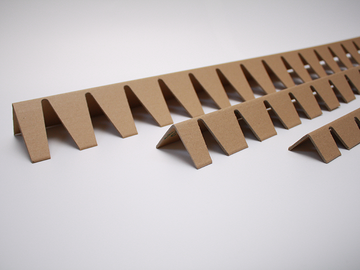 Flexible Kantenschutzwinkel zum Schutz runder Pack