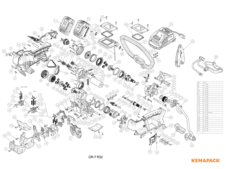 Explosionszeichnung OR-TR32