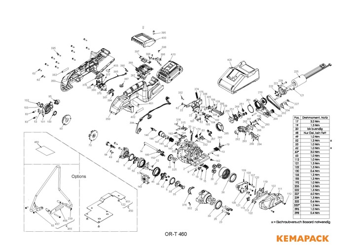 Explosionszeichnung OR-T460