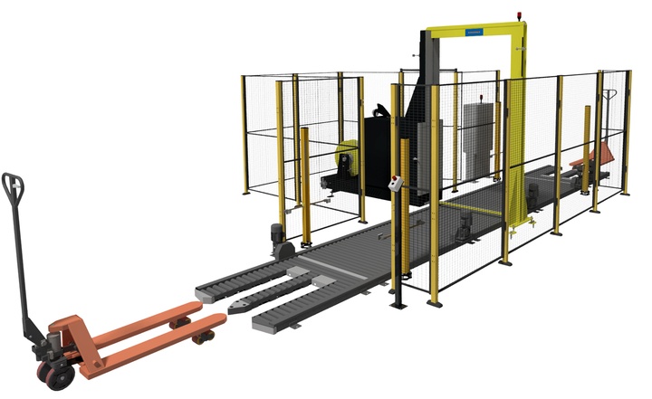 Paletten-Umreifungsanlage RP-2100 Zeichnung