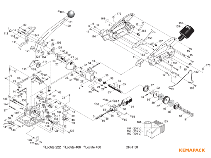 Explosionszeichnung or-t50