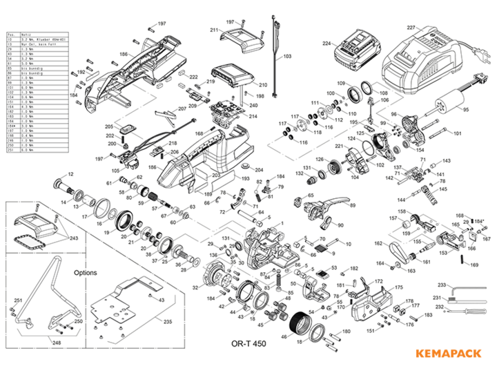 Explosionszeichnung or-t450